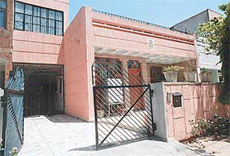 The house of the accused Parveen Singla who reportedly duped the public of nearly Rs 1 crore in Sector 16 in Panchkula.