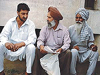 Harjit Singh and Daljit Singh, along with another farmer, had come to meet the Deputy Commissioner to seek compensation for the wheat crop damaged in fire caused due to sparking in electricity wires over their fields. 