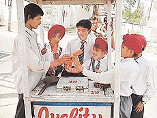 Colours of disease: Children enjoy ice candies unmindful of the health hazards posed by these coloured candies. 