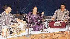 Kumari Riyazvi performs at the 52nd Baithak programme of Pracheen Kala Kendra in Chandigarh. 