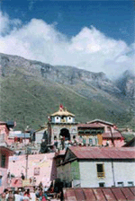 Badrinath : Pilgrims on Wednesday make beeline at Badrinath temple, perched at a height of 3,133 metres.
