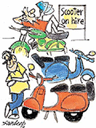 On a visit to the city? Hire a two-wheeler!