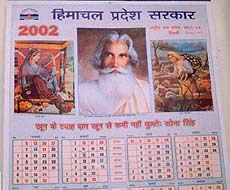 The official calendar of Himachal Pradesh