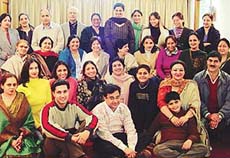 Members and supporters of �Sahayta�, a support group for cancer patients.