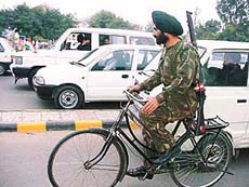 Trying to keep pace with the motorised world.