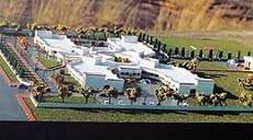 A model of the Regional Spinal Injuries Centre which is coming up in Sector 70 of SAS Nagar.