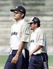 Saurav Ganguly and Sachin Tendulkar 