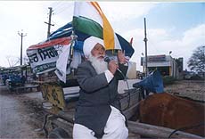 Mr Kartar Singh, a freedom fighter, who has been campaigning for the Congress for over four decades. 