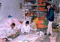Election material on sale at a shop in Jalandhar for the Assembly election. � PTI photo