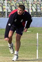 England fast bowler Darren Gough 