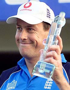 England's left-arm spinner Ashley Giles