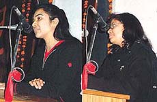 Aabha and Vibha, students of Guru Nanak Institute of Management and Technology