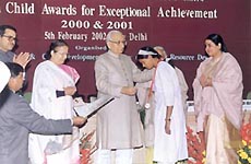 Kavita Mahakud, recipient of this year�s National Child Award for Exceptional Achievement