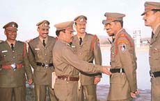 The Tourist Support Initiative personnel of the Chandigarh Police in their new uniform on Saturday.