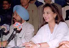 Film actress Poonam Dhillon addresses a Press conference