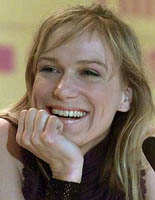 Actress Maria Wurgler Reich addresses a news conference to present her new Danish produced film, �Sma Ulykeer� (Minor Mishaps), at the 52nd Berlinale International Film Festival in Berlin on Sunday. 