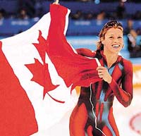 Speed skater Catriona Lemay Doan of Canada
