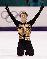 Figure skater Alexei Yagudin of Russia 