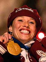 Olympic women's 500m speedskating champion Catriona Lemay Doan