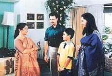 A scene from Jahan Pyar Mile: Big city blues