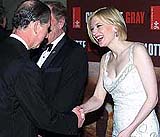 Prince Charles (left) meets Australian actress Cate Blanchett