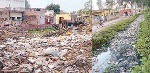 Filth continues to be all over Kansal village, in spite of the plague alert.