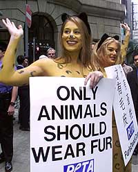 Two animal rights activists
