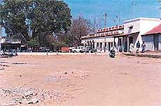 A view of the railway station and the wall that has been built across the railway road to facilitate taxi drivers and �harass� residents of the town.