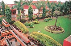 A view of the garden of Hansraj Public School in Panchkula that has won the prize for the best-maintained campus in Spring Fest.