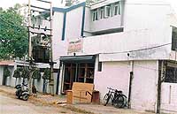 A shop being constructed in a house in Model Town of Ludhiana.