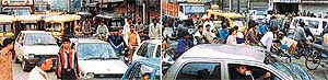 Traffic chaos in old city of Ludhiana