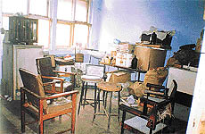 The equipment of research laboratory, previously located in Jalandhar, stored in room no. 124 of the Department of Plant Breeding, PAU. 