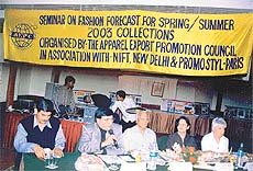 Participants at a seminar on fashion forecast for spring/summer collections in Ludhiana.