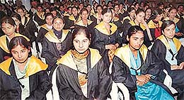 Students at the annual convocation 