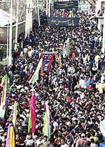 A Muharram procession in Srinagar