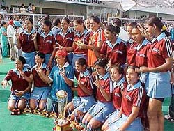 The jubilant Railways hockey team 