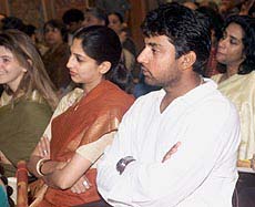 Former cricketer Ajay Jadeja with his wife Aditi