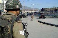 A BSF jawan on a strict vigil