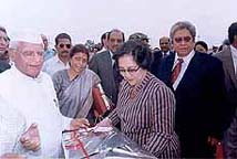 After spending one night at a resort near Rishikesh, Indonesian President Megawati Sukarnoputri was seen off by Uttaranchal Chief Minister