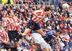 Sunderland�s Swedish defender Joachim Bjorkland 