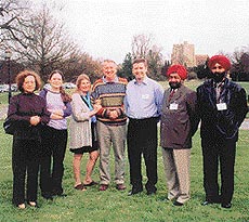 Dr Iqbal Singh Ahuja (second from right) with some of the other doctors who attended the workshop in Bournhall, Cambridge, UK.