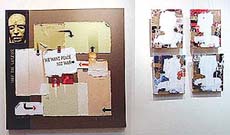 Works of Sanjib Roy exhibited at Art Folio, Sector 9, Chandigarh, on Tuesday.