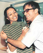 Celebrated models Dipanita Sharma and Jas Arora help customers with styling at Wills Lifestyle Store in Sector 17, Chandigarh, on Thursday. 