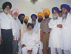 Former Chief Minister Parkash Singh Badal and Ludhiana city Mayor Apinder Singh Grewal 