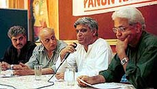 Eminent lyricist Javed Akhtar condemns the recent communal violence