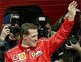 German Ferrari driver Michael Schumacher