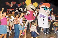 Life is a laugh for the little angels