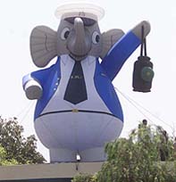 The mascot released by the Prime Minister