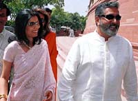 Newly elected Rajya Sabha member Vijay Mallya