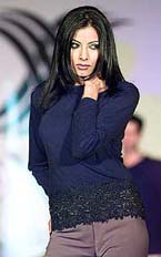 A model presents a creation